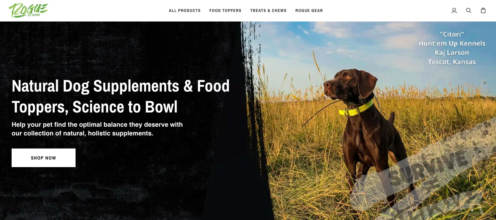 Rogue Pet Science logo