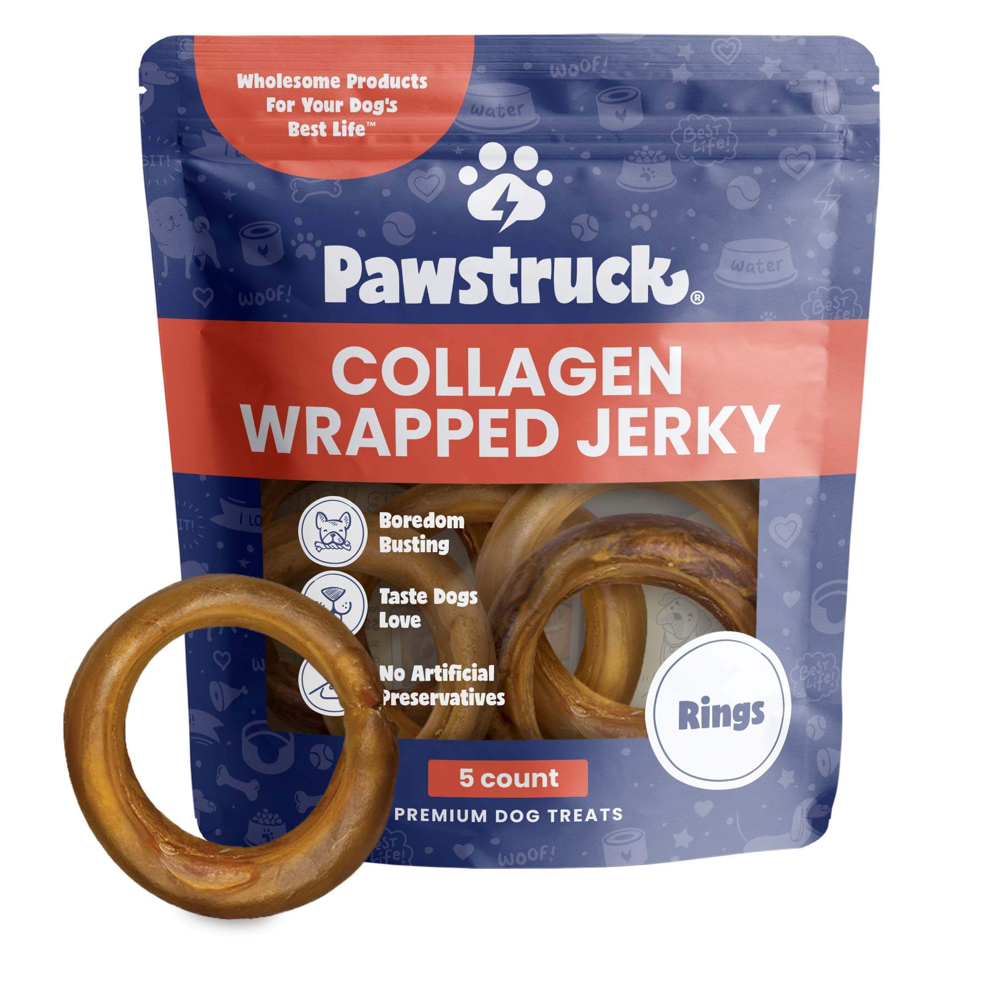 Collagen Wrapped Jerky Ring