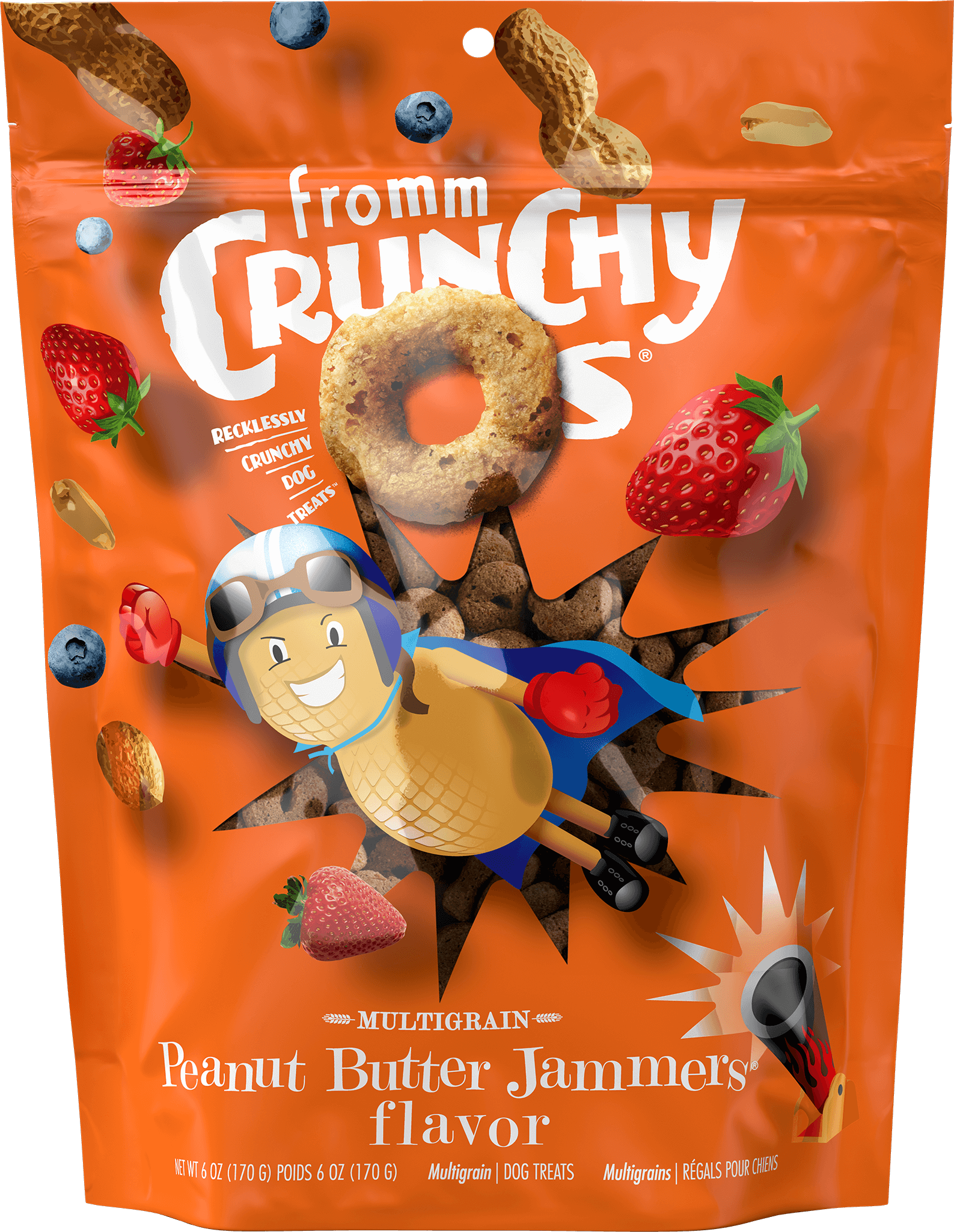 Crunchy Os Peanut Butter Jammers Flavor Dog Treats