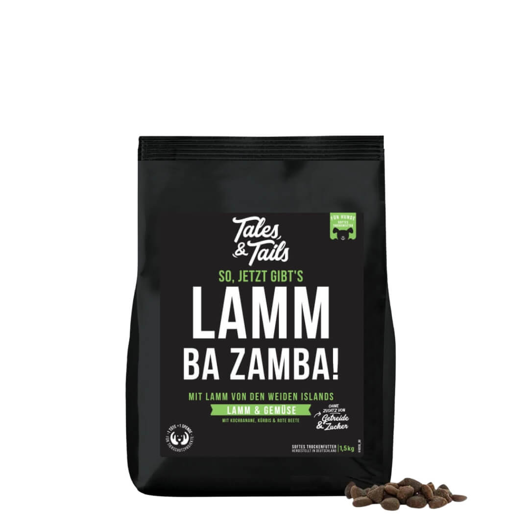 Hundefutter soft 75% Lamm Monoprotein Probegröße