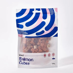 Freeze Dried Salmon Cubes Dog Treats