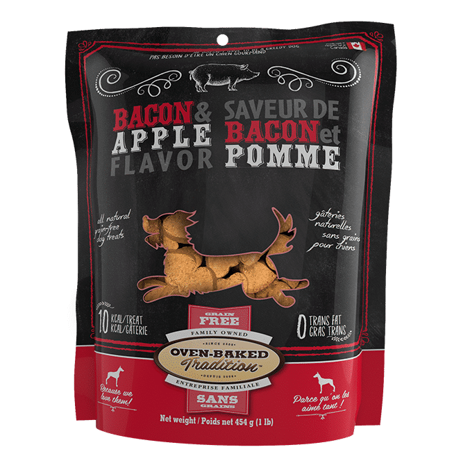 Natural grain-free treats for dogs – Bacon and apple