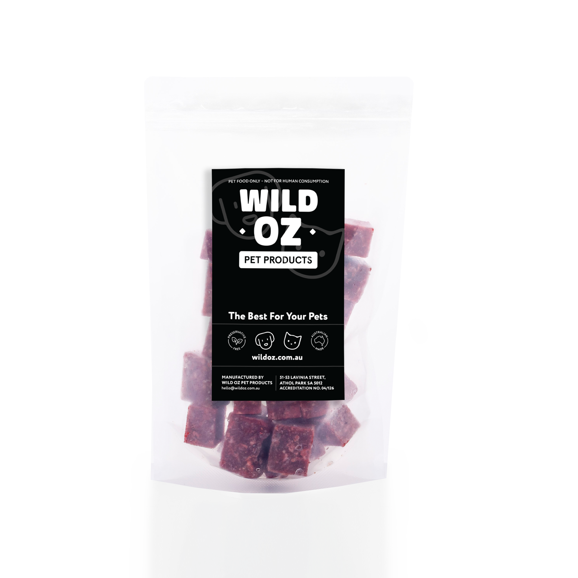 Naked Pet Meat Cubes - Wild Game Mix with Collagen