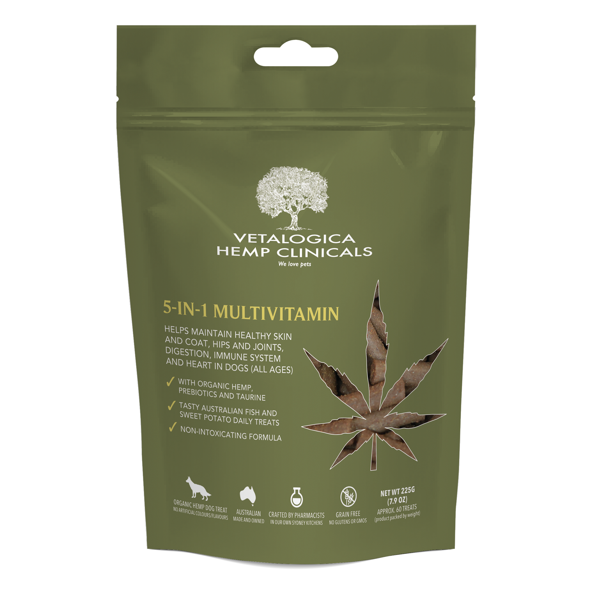 Hemp Clinicals 5-IN-1 Multivitamin Treats for Dogs