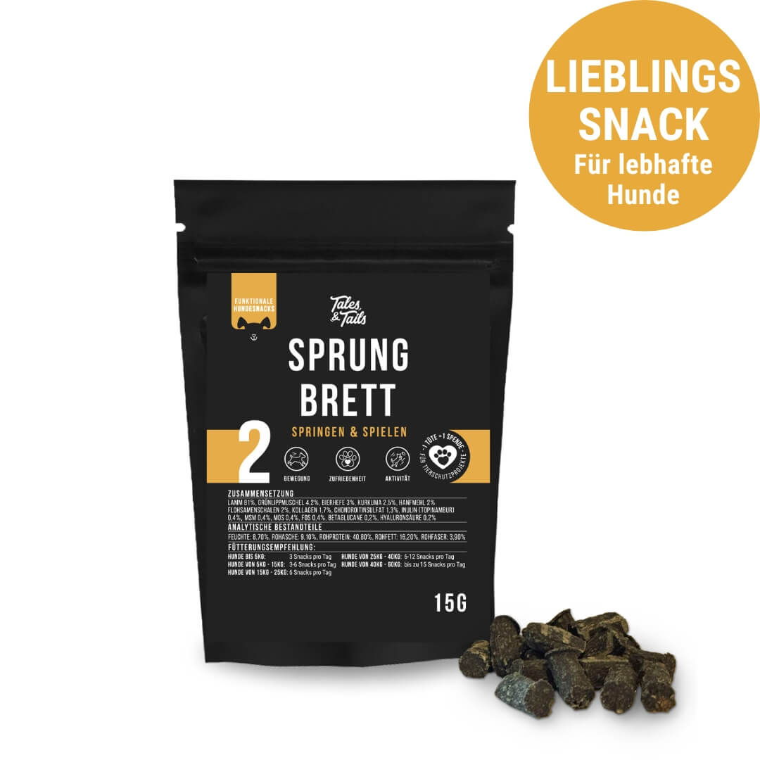 Sprungbrett Hundesnack mit Grünlippmuschel und Kollagen (Probe)
