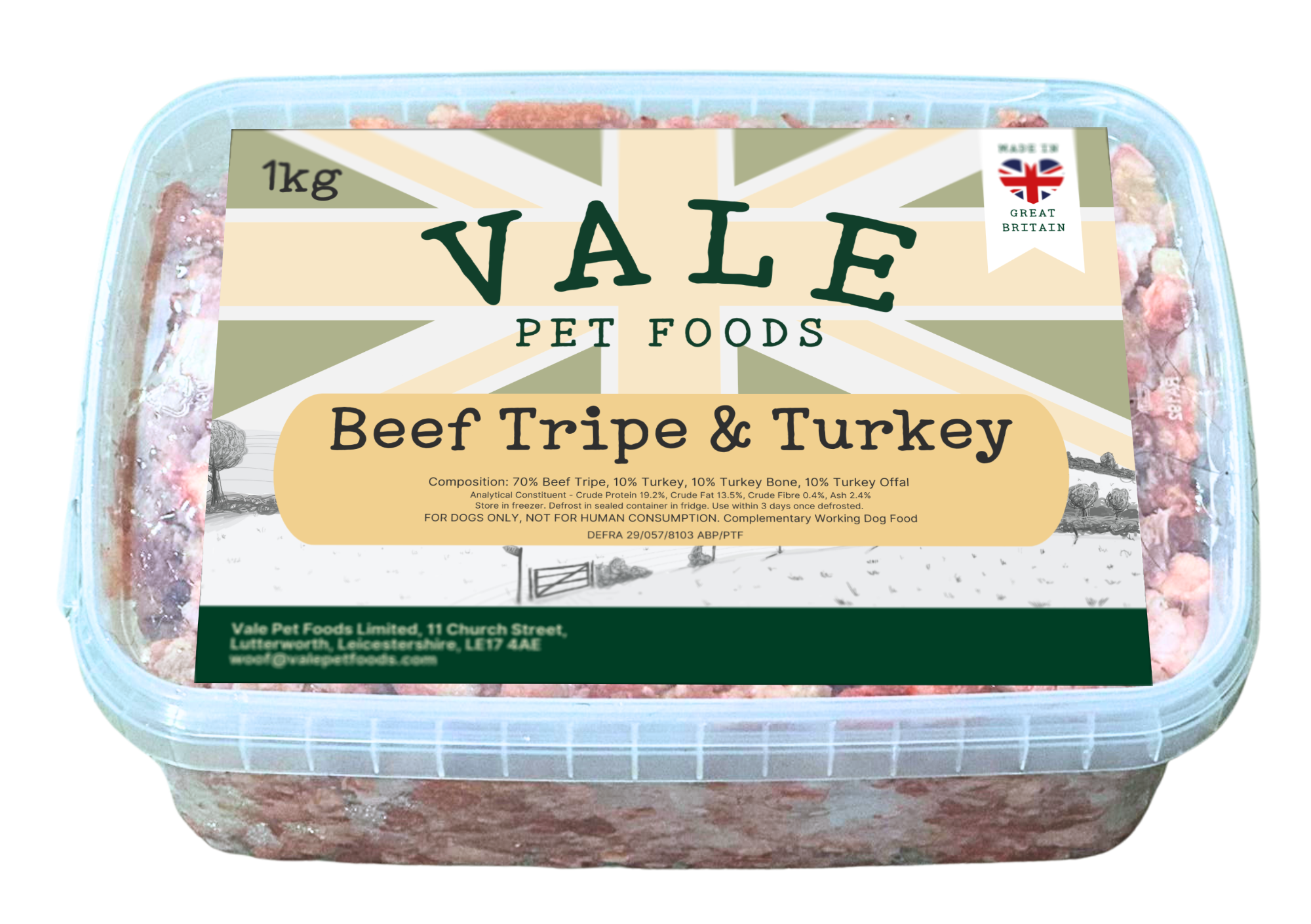 Beef Tripe & Turkey