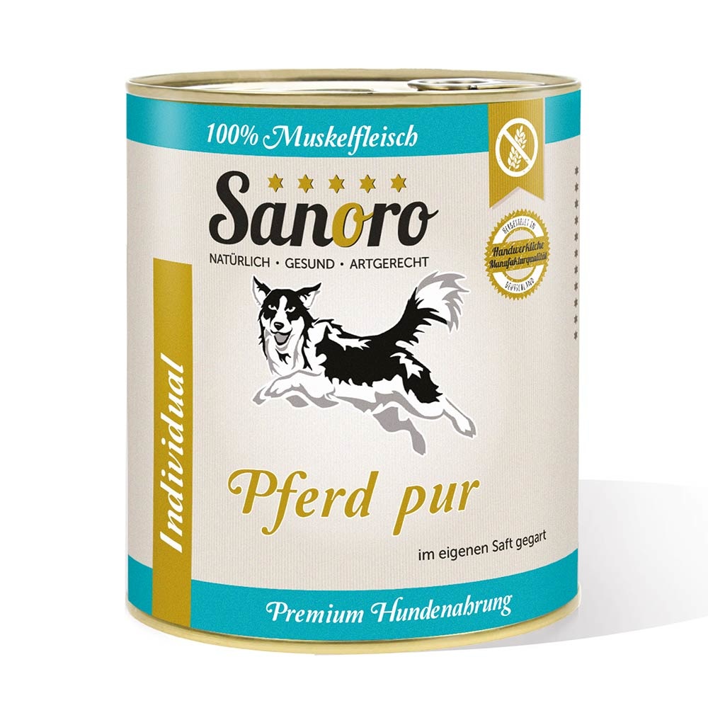 Hundefutter Pferd pur