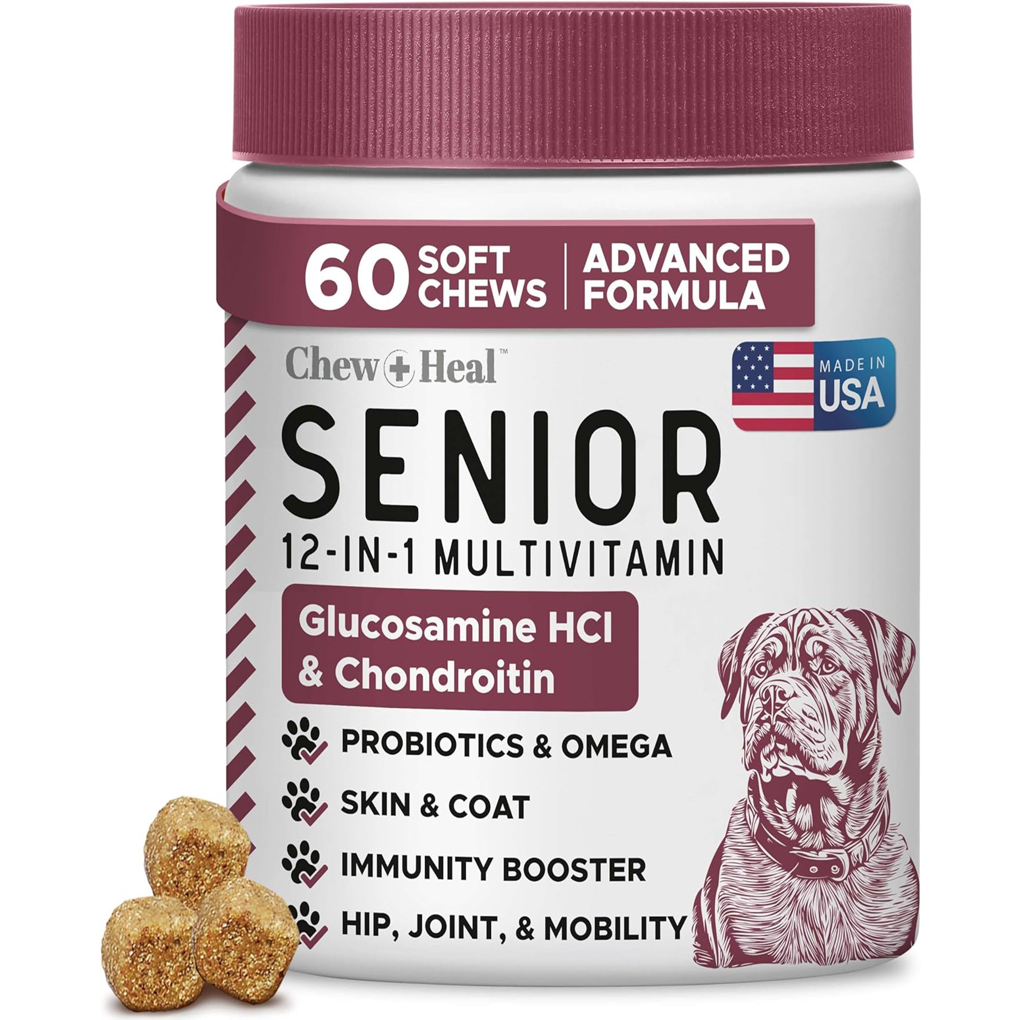 Senior 12-In-1 Advanced Multivitamin Soft Chews Supplement