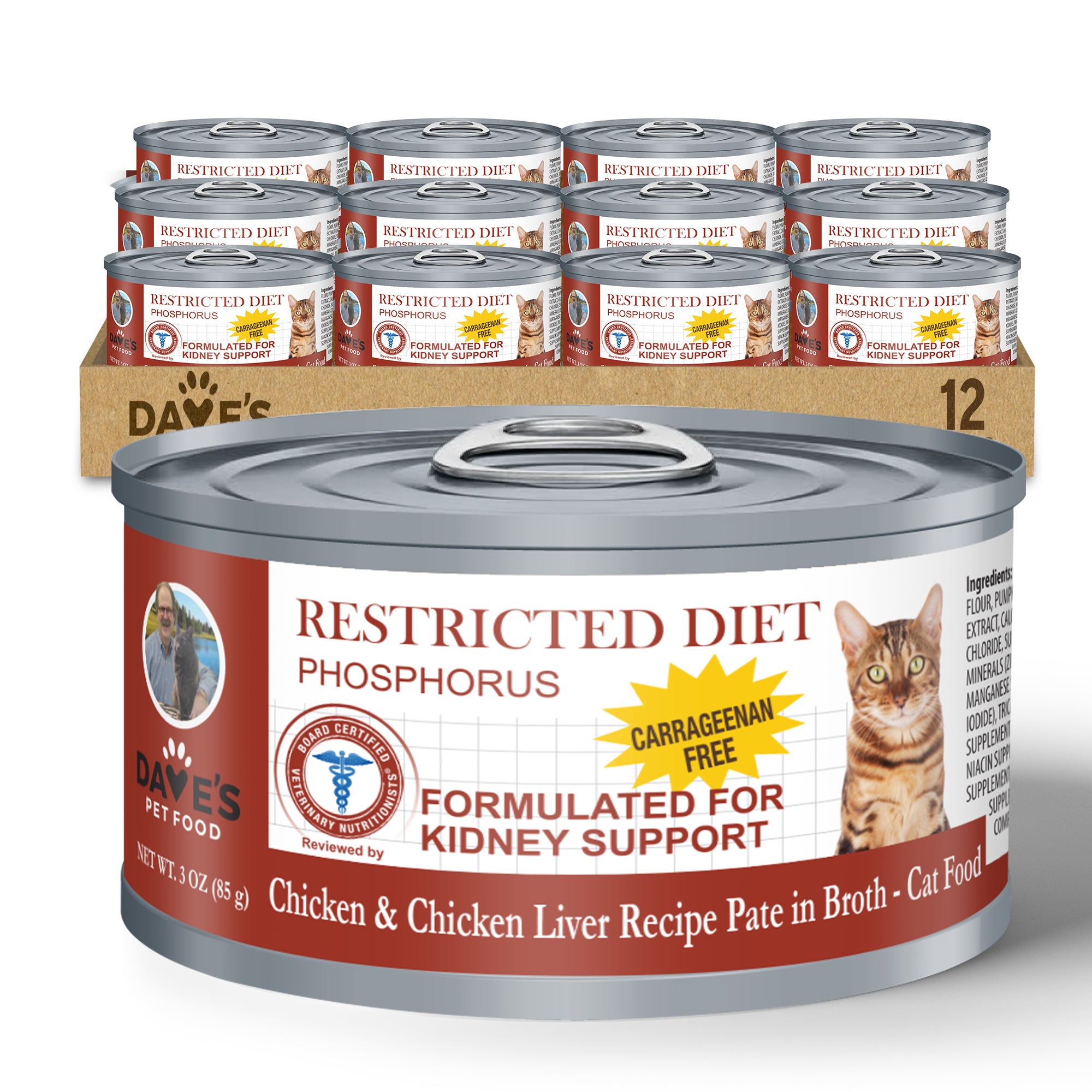 Restricted Diet Phosphorus – Chicken & Chicken Liver Recipe Pate in Broth
