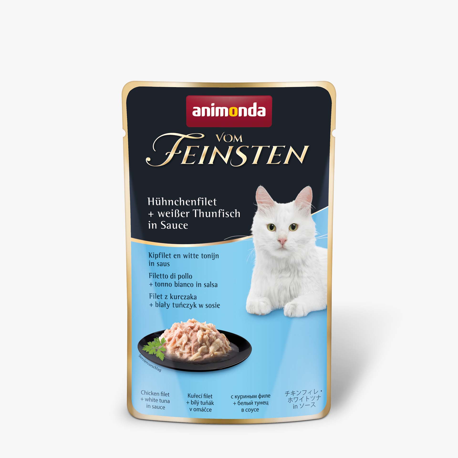 Vom Feinsten Adult with chicken fillet + white tuna in sauce