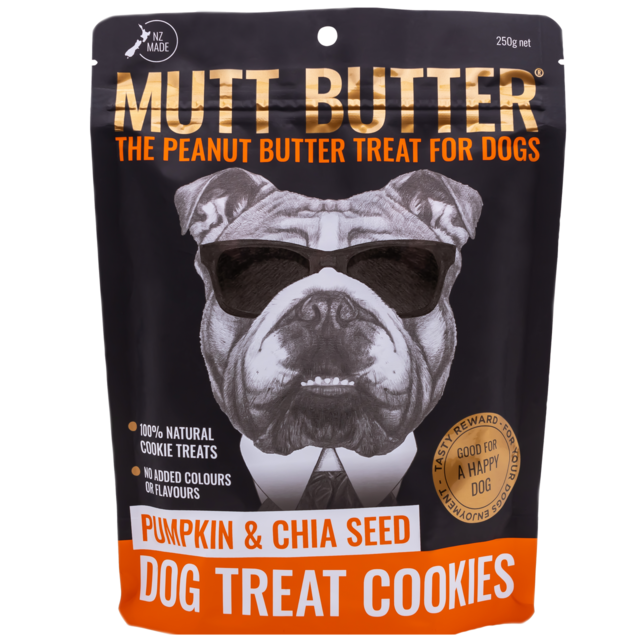 Mutt Butter Dog Cookies Pumpkin and Chia Seed