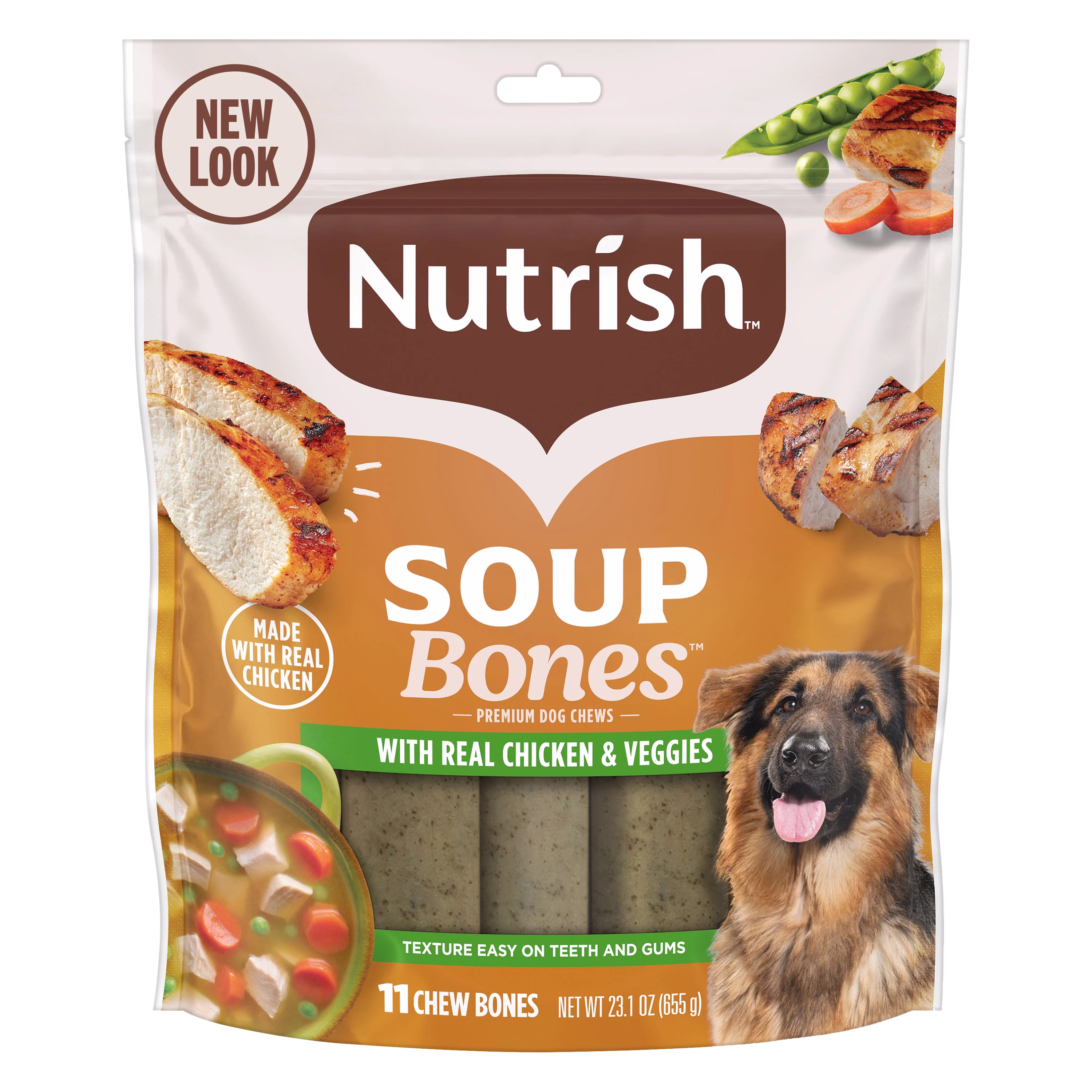 Soup Bones Dog Chews With Real Chicken & Veggies