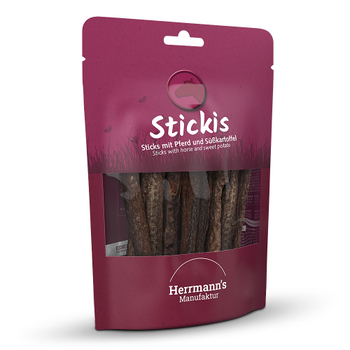 Stickis Pferd mit Süßkartoffeln