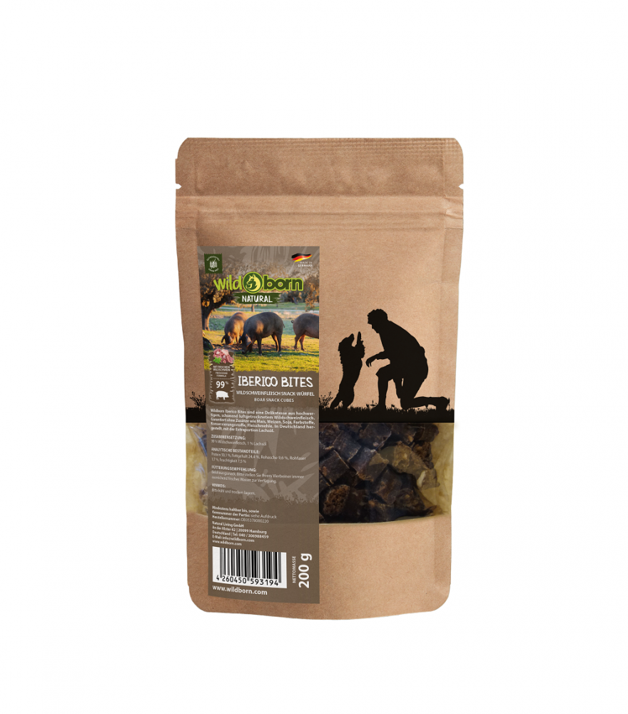 Bites Natürlicher Monoproteinsnack aus reinem Wildschwein
