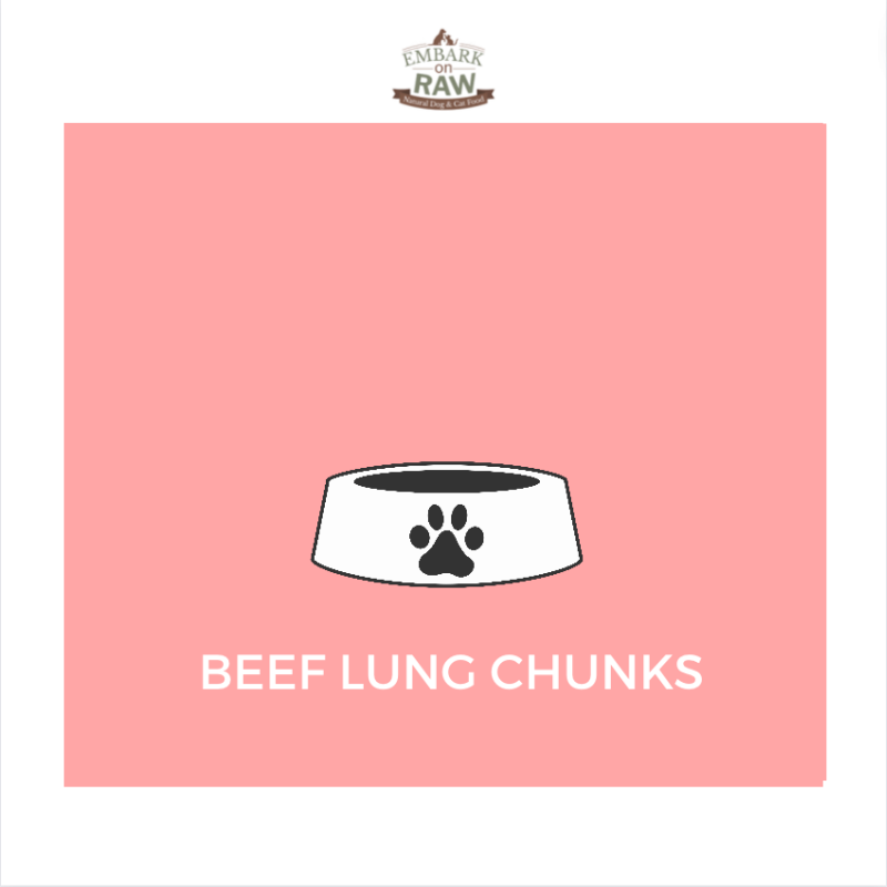 Beef lung chunks