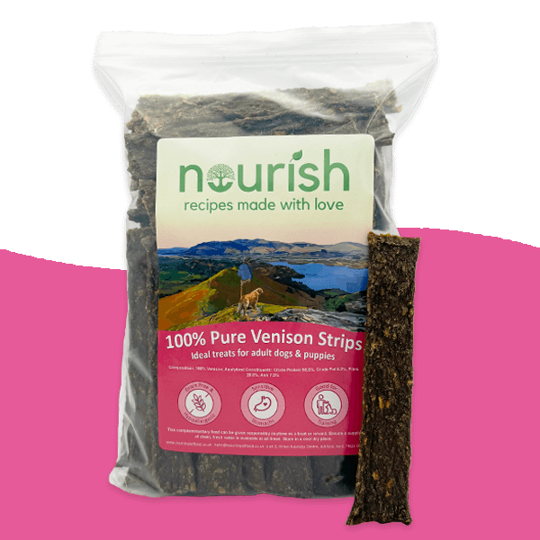 100% Pure Venison Strips