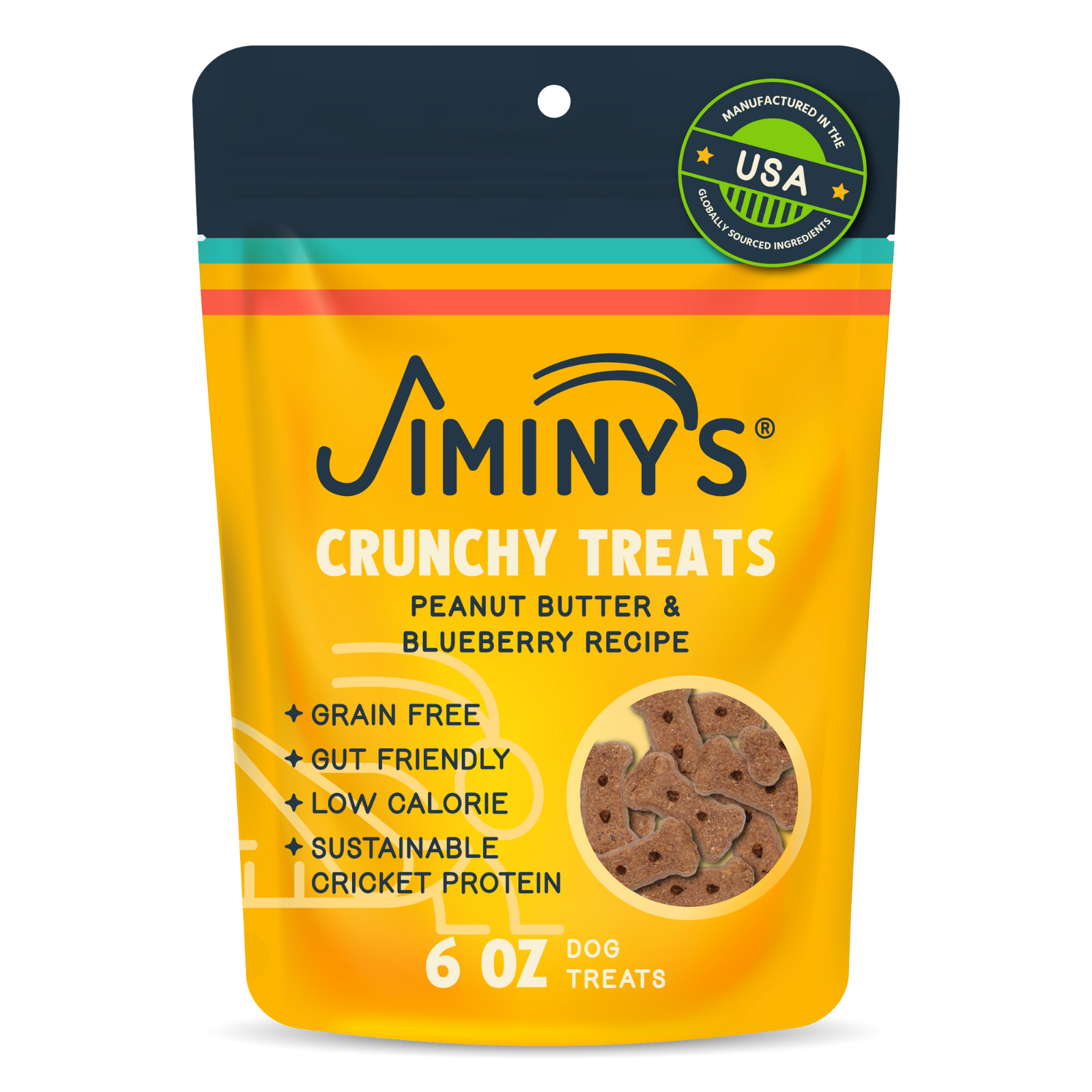 Crunchy Peanut Butter & Blueberry Dog Treats