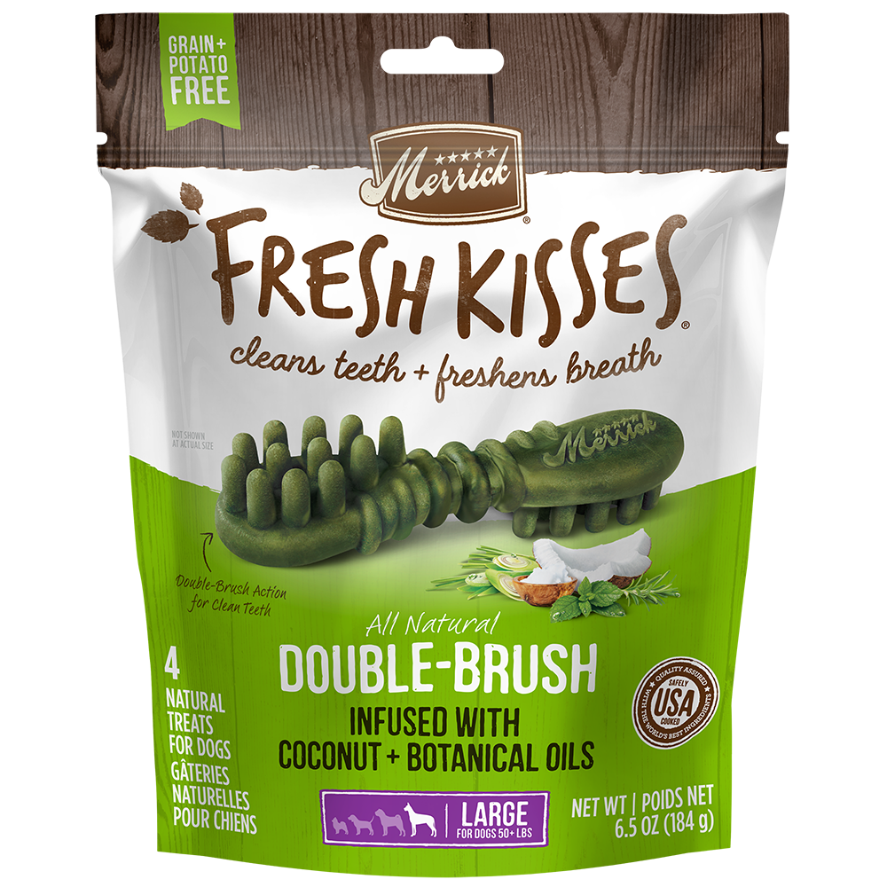 Fresh Kisses Coconut Oil Large Dog Dental Treats