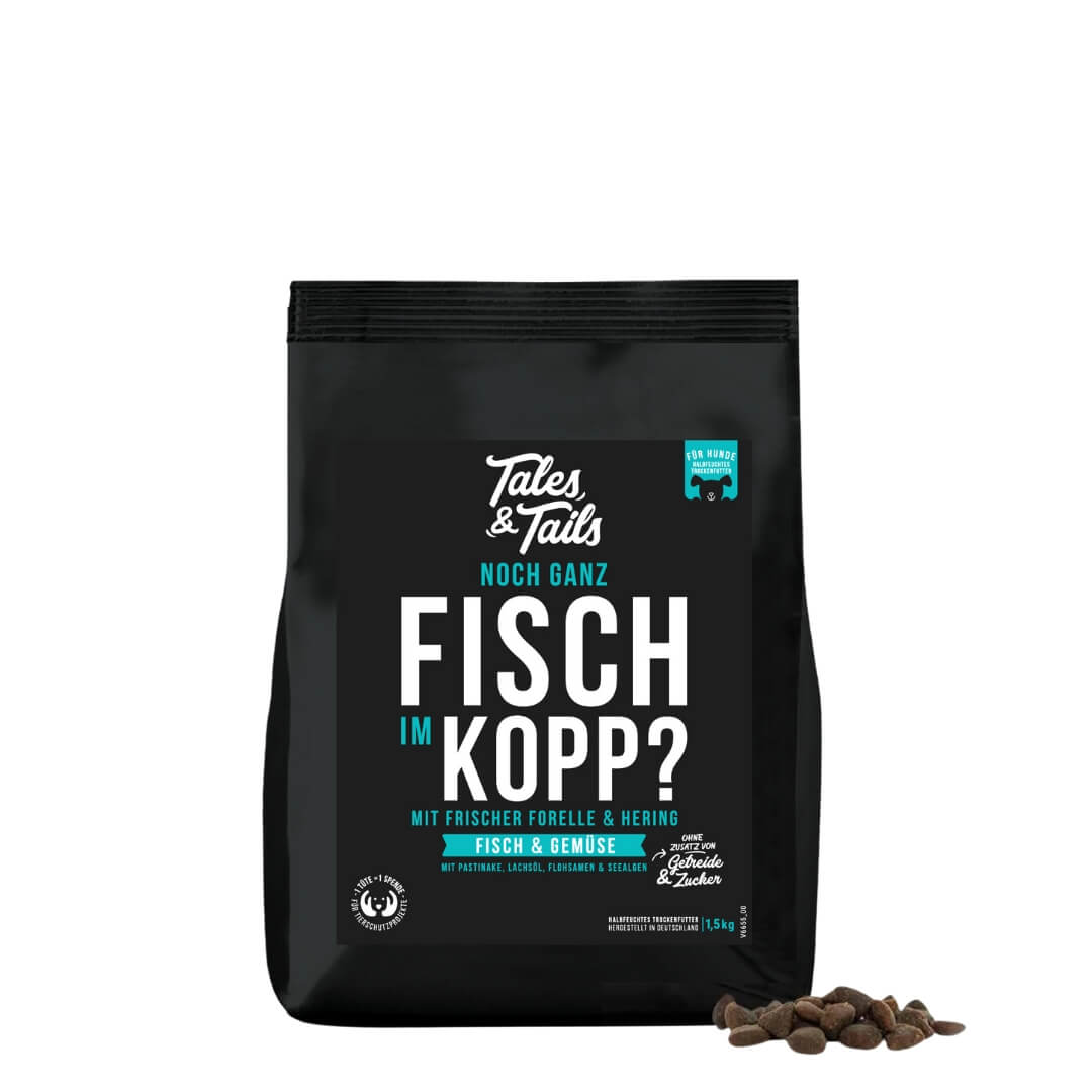 Noch ganz Fisch im Kopp? - 1,5kg Softes Trockenfutter mit Fisch