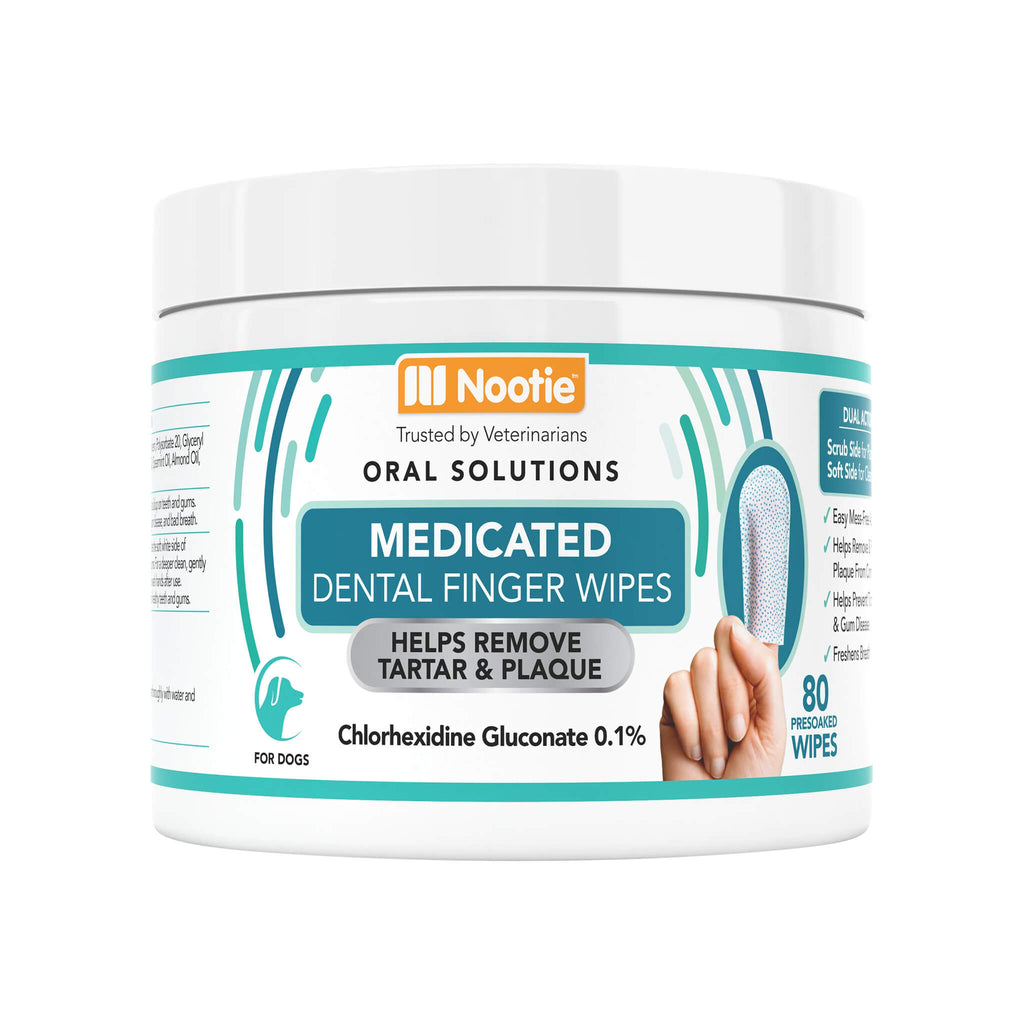 Medicated Dental Finger Wipes for Dogs