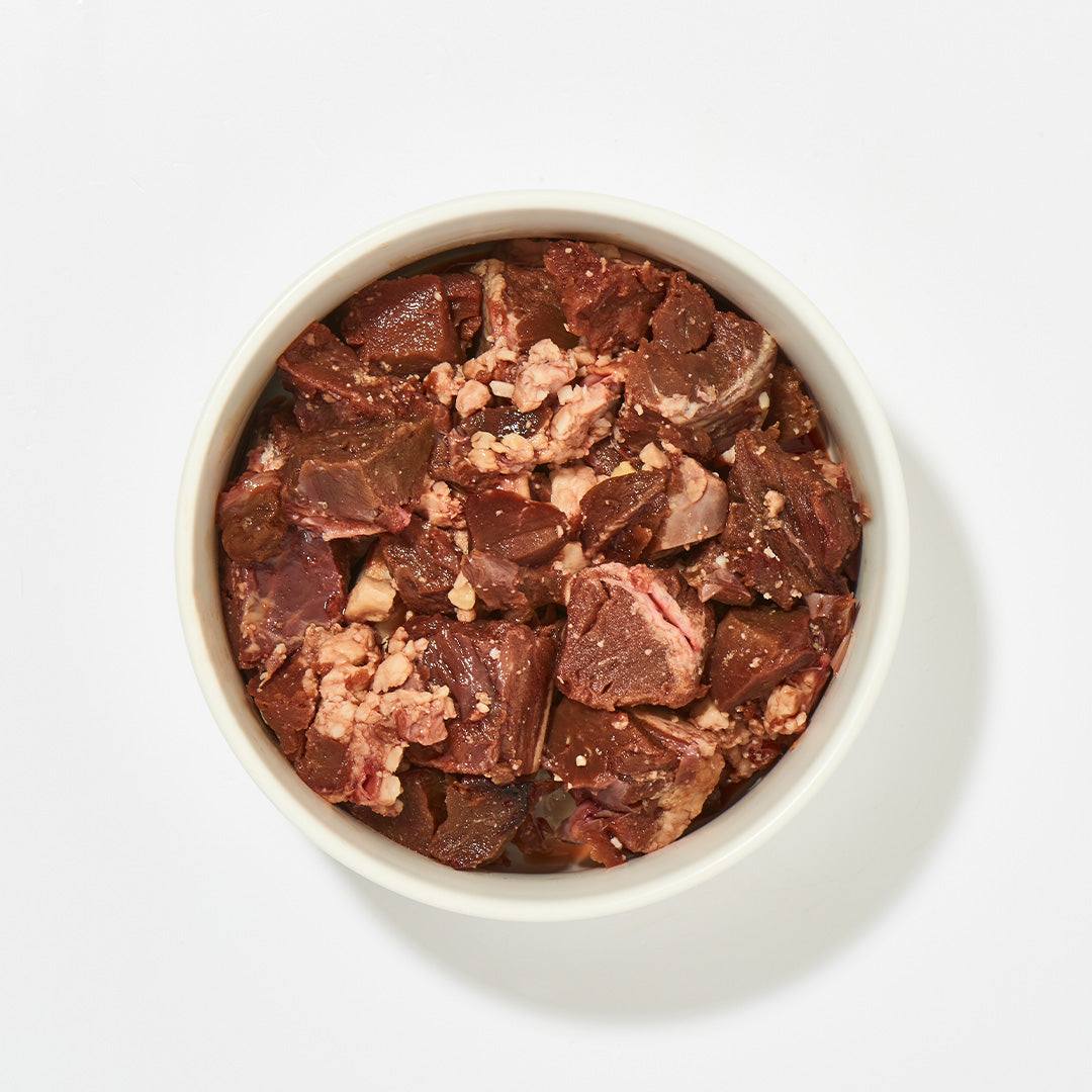 Beef heart cubes