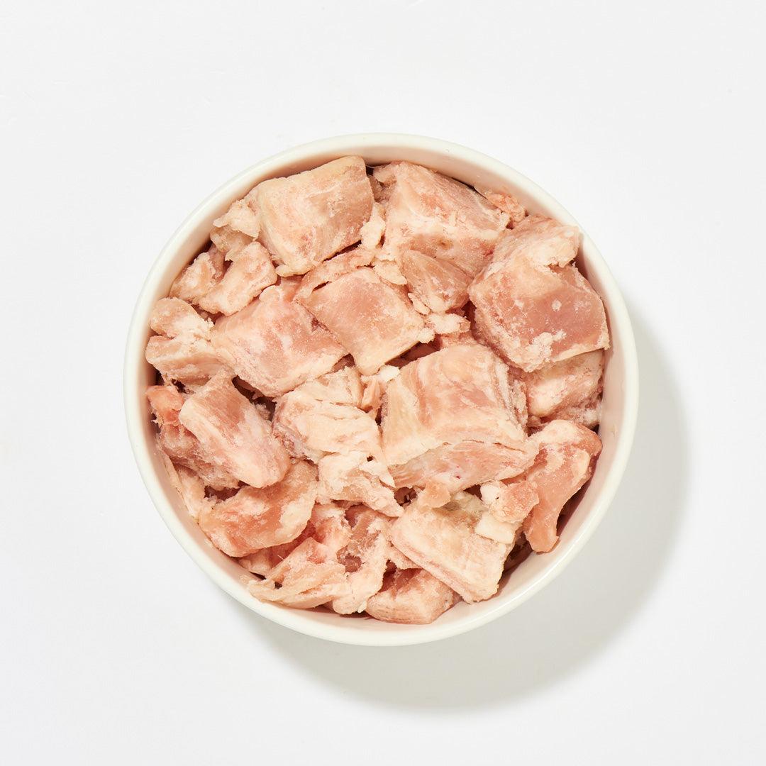 Rabbit meat in pieces
