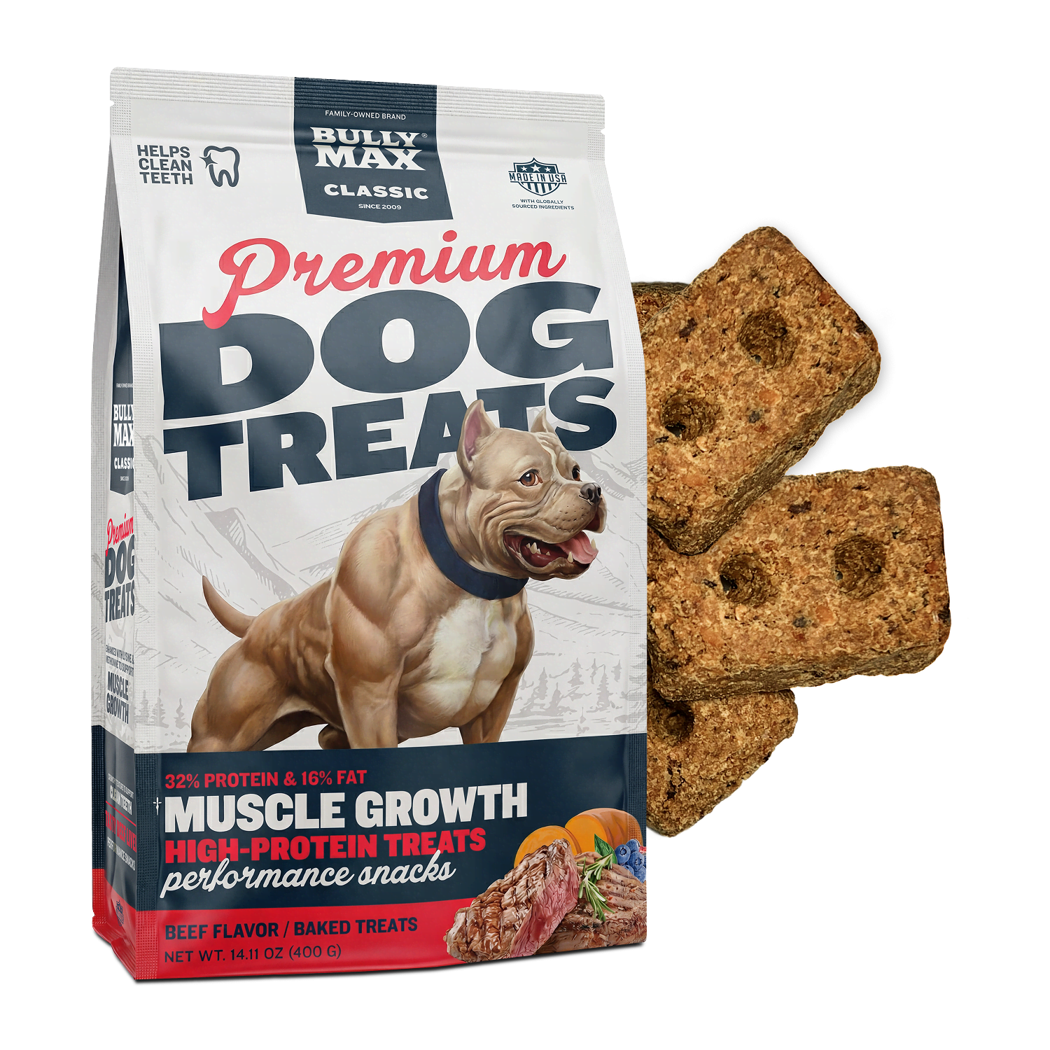 Classic Premium High-Protein Beef Dog Treats