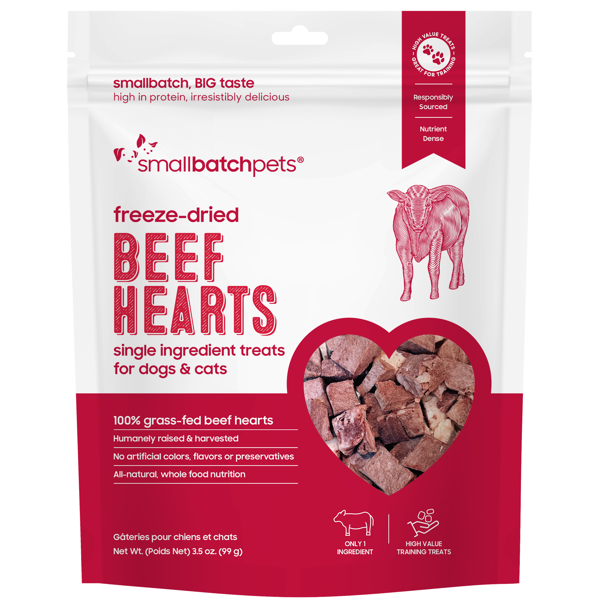 Freeze-Dried Beef Heart Treats