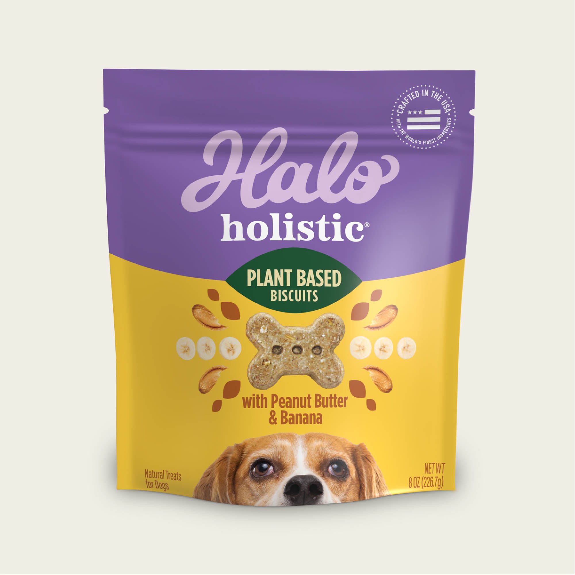 Holistic Plant Based with Peanut Butter & Banana Dog Biscuits