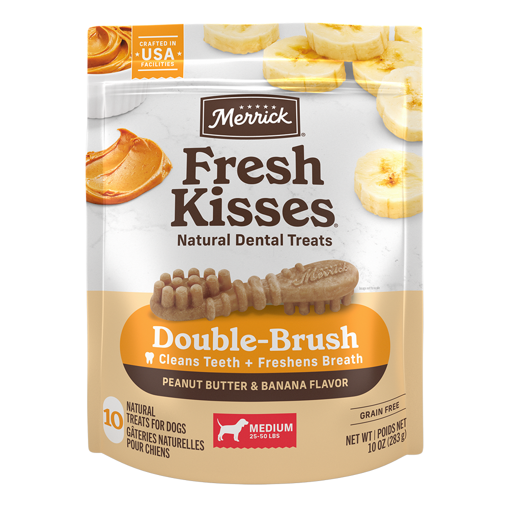 Fresh Kisses Peanut Butter & Banana Medium Dog Treats