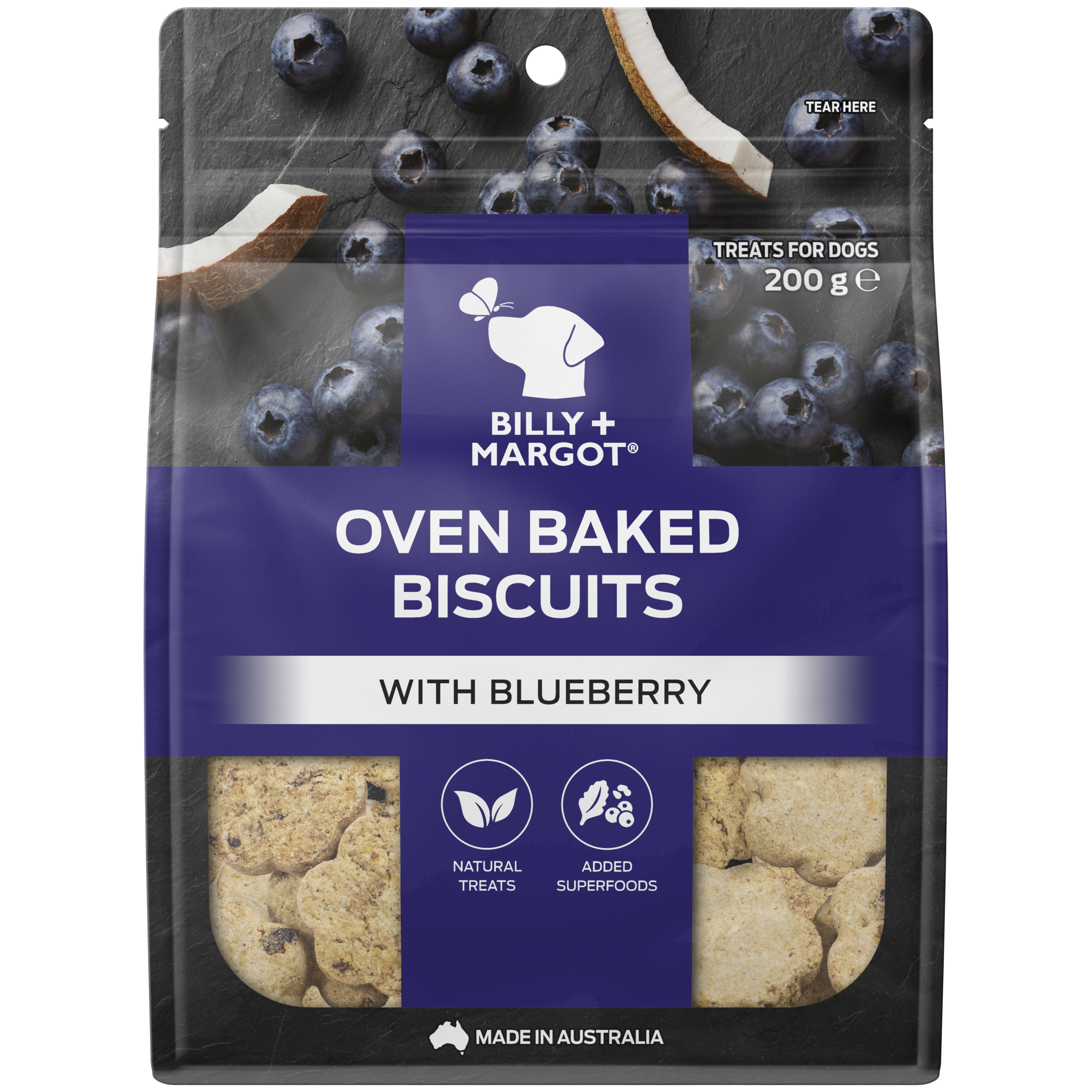 Oven Baked Biscuits with Blueberry