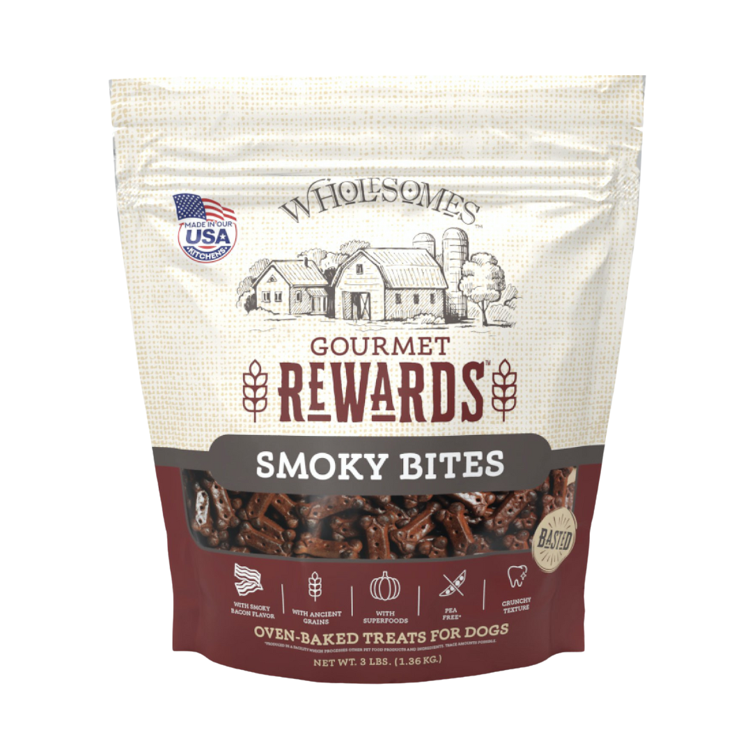 Gourmet Rewards Smoky Bites Bacon Dog Biscuits