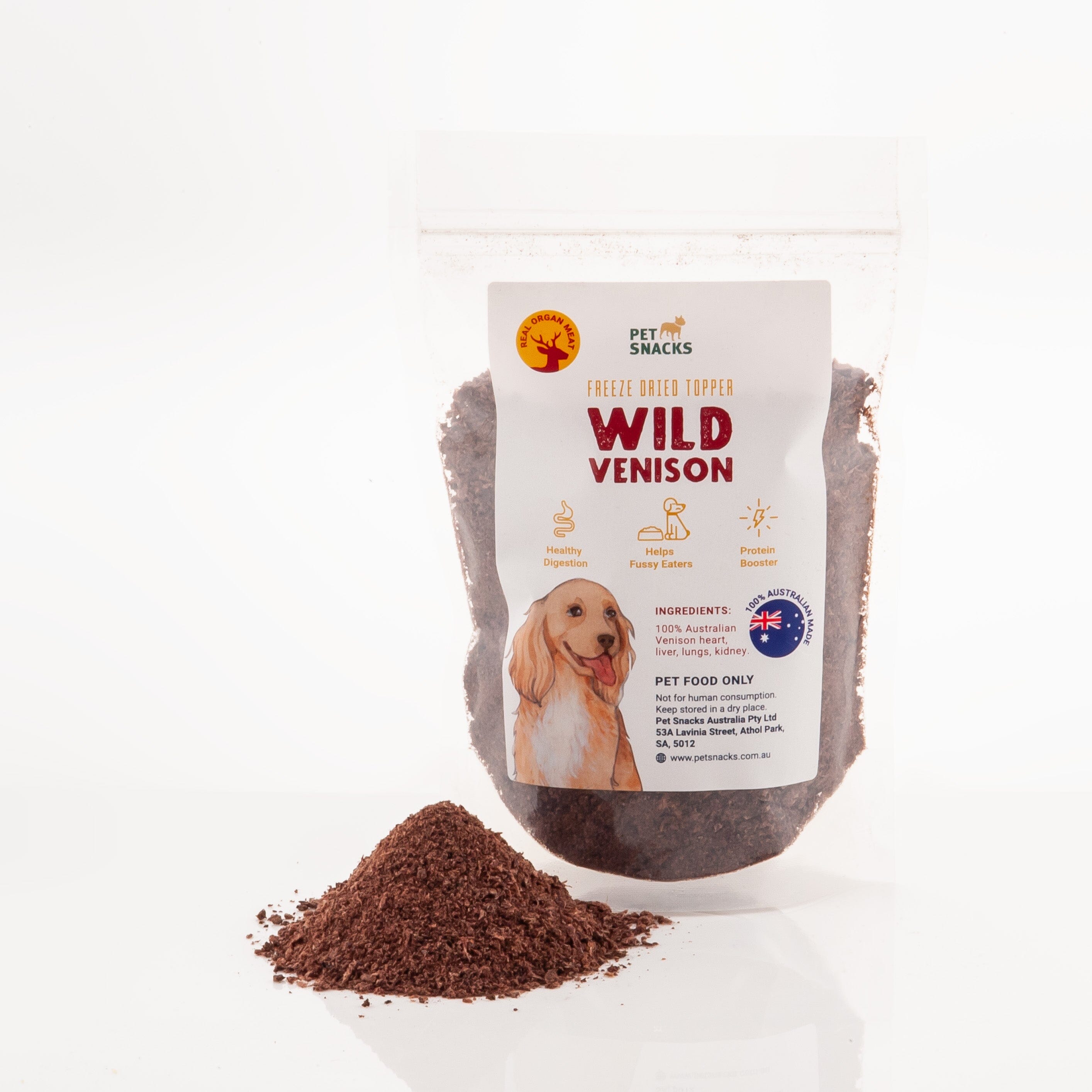 Freeze Dried Food Topper Wild Venison