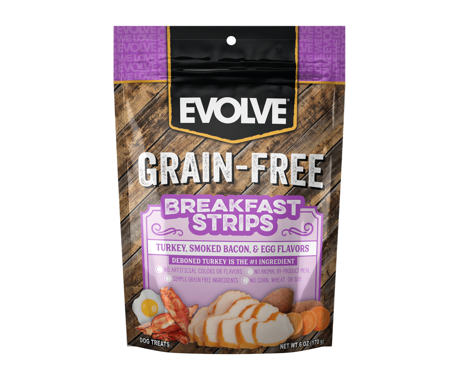 Grain Free Breakfast Strips Dog Treats