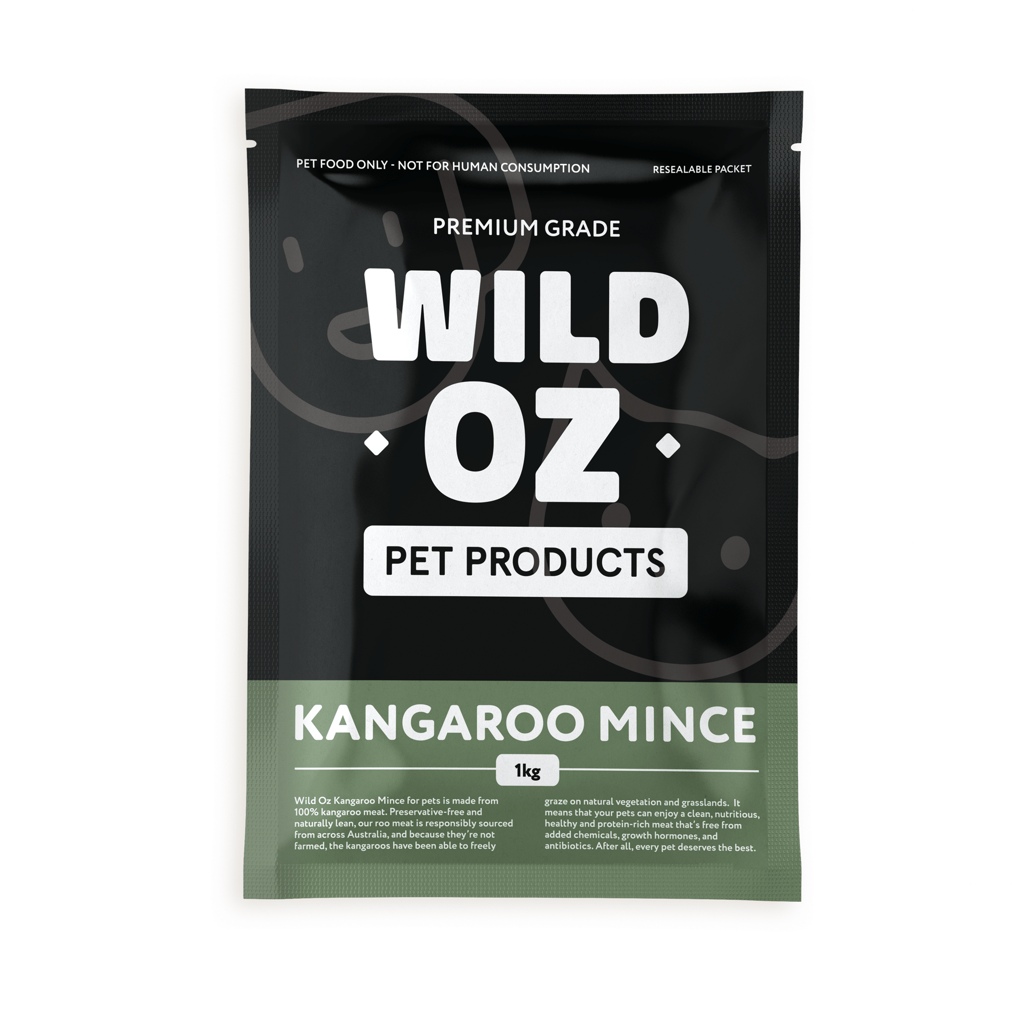 Raw Kangaroo mince pet food