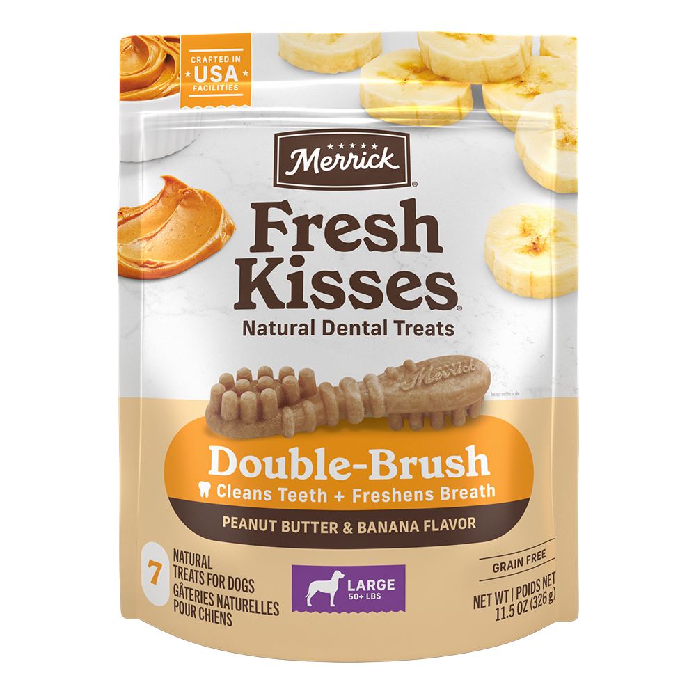Fresh Kisses Peanut Butter & Banana Large Dog Treats
