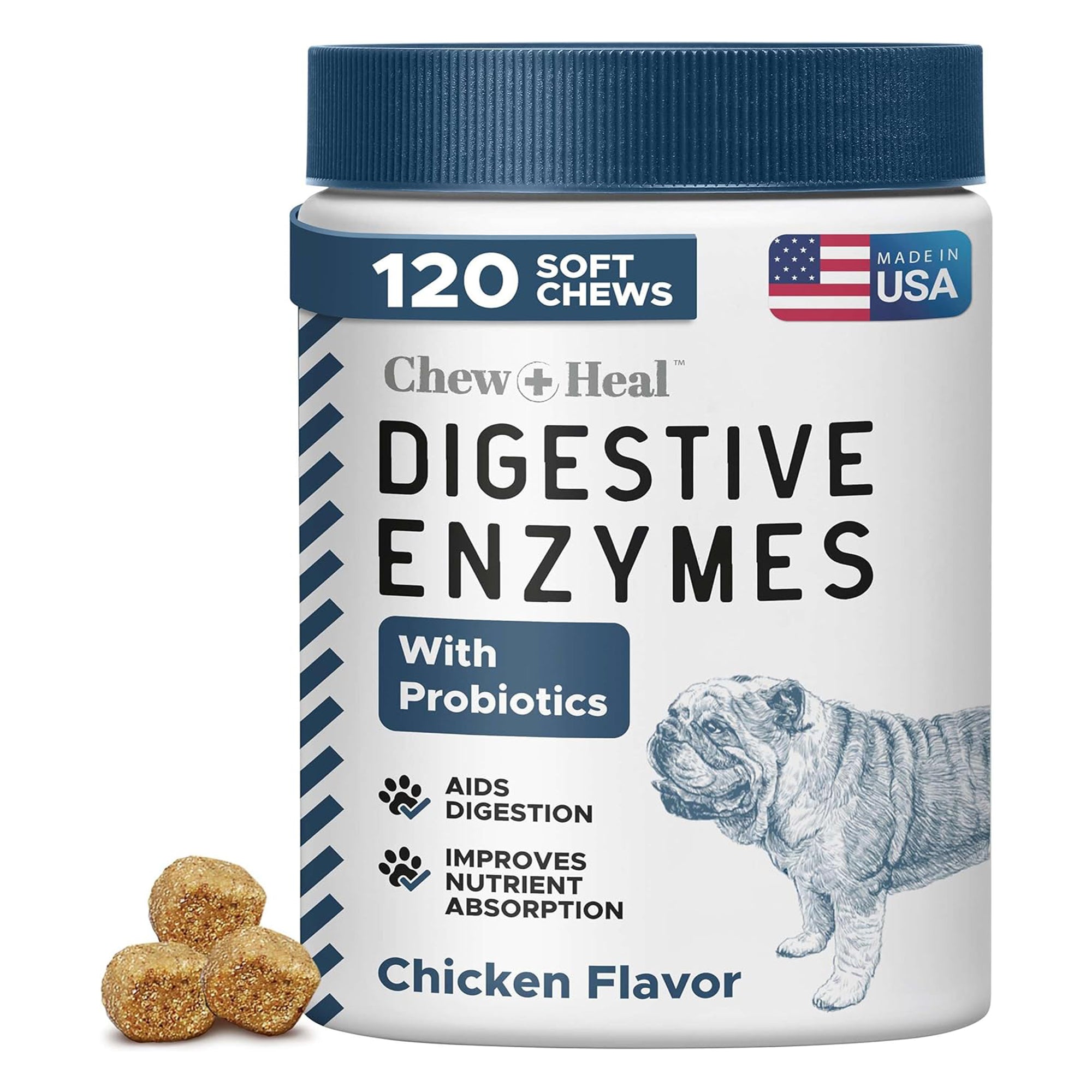 Digestive Enzymes With Probiotics Dog Supplement