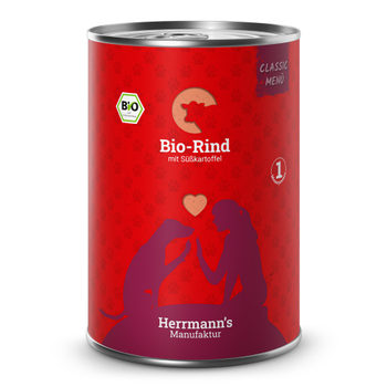 Bio-Rind mit Süßkartoffeln