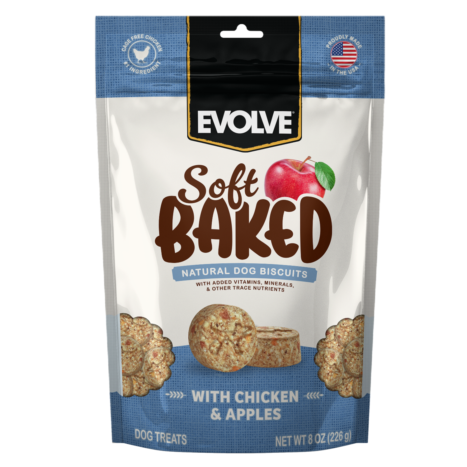 Soft Baked Dog Biscuits with Chicken & Apple