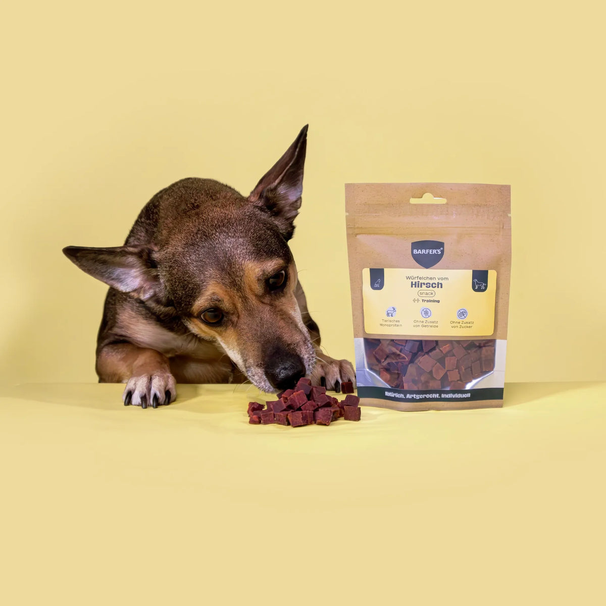 Würfelchen vom Hirsch
