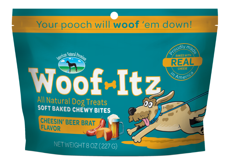 Woof-Itz Cheesin' Beer Brat