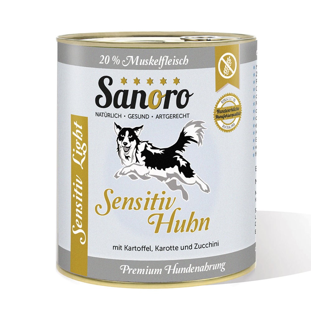 Menü Sensitiv Light Huhn mit Kartoffeln und Karotten