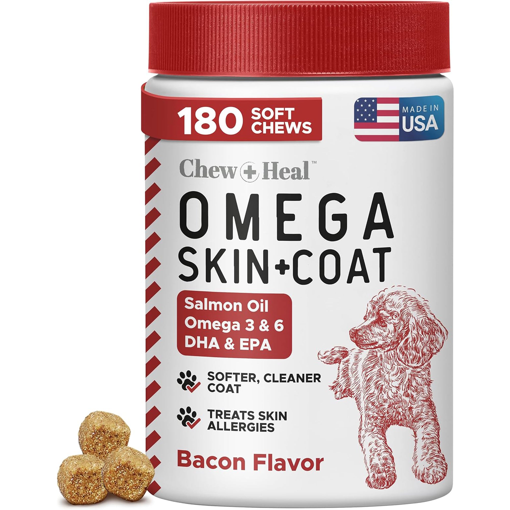 Smoked Bacon Omega Skin + Coat Supplement