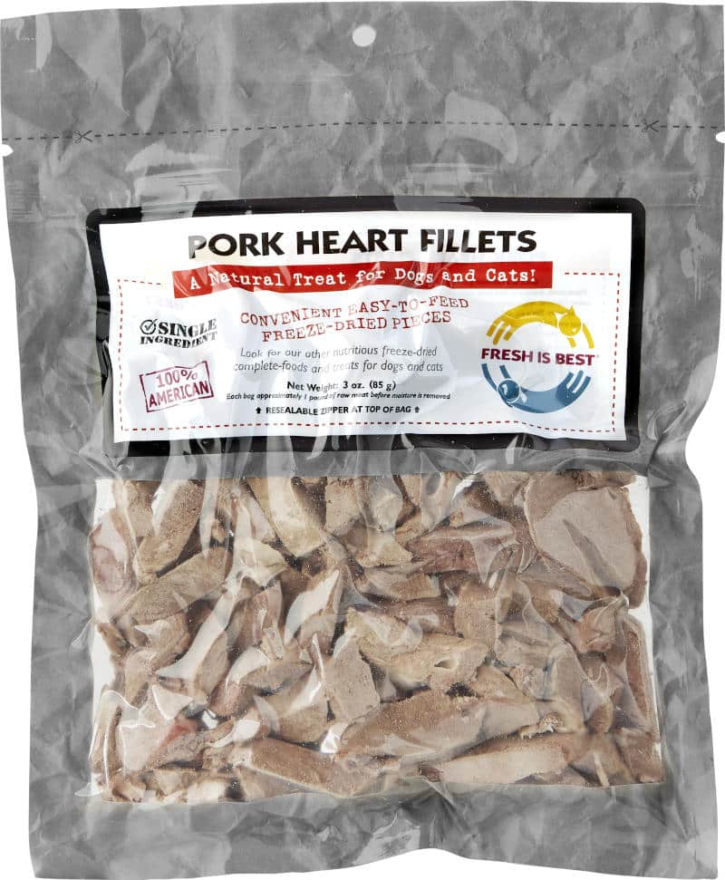 Freeze Dried Pork Heart Fillets