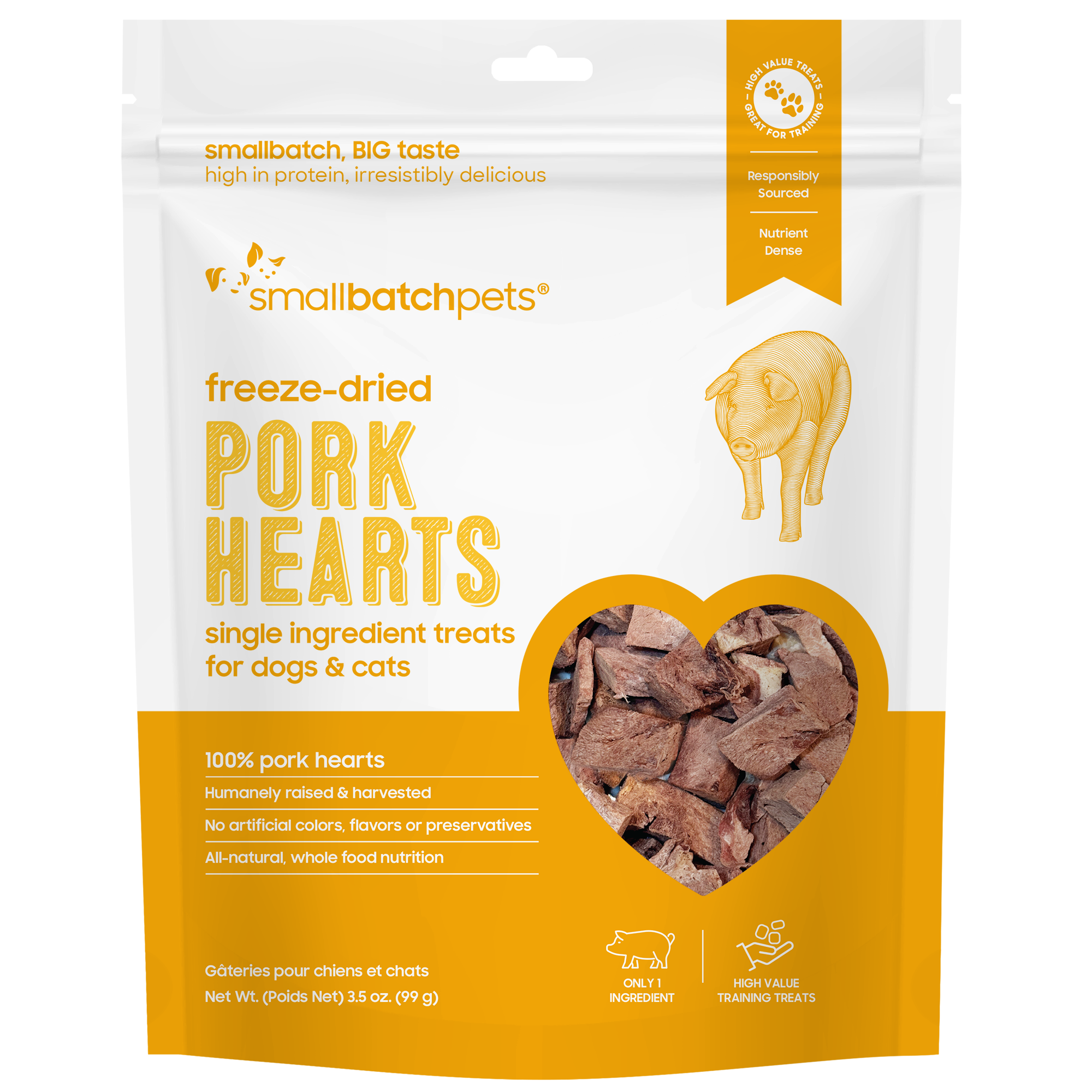 Freeze-Dried Pork Heart Treats