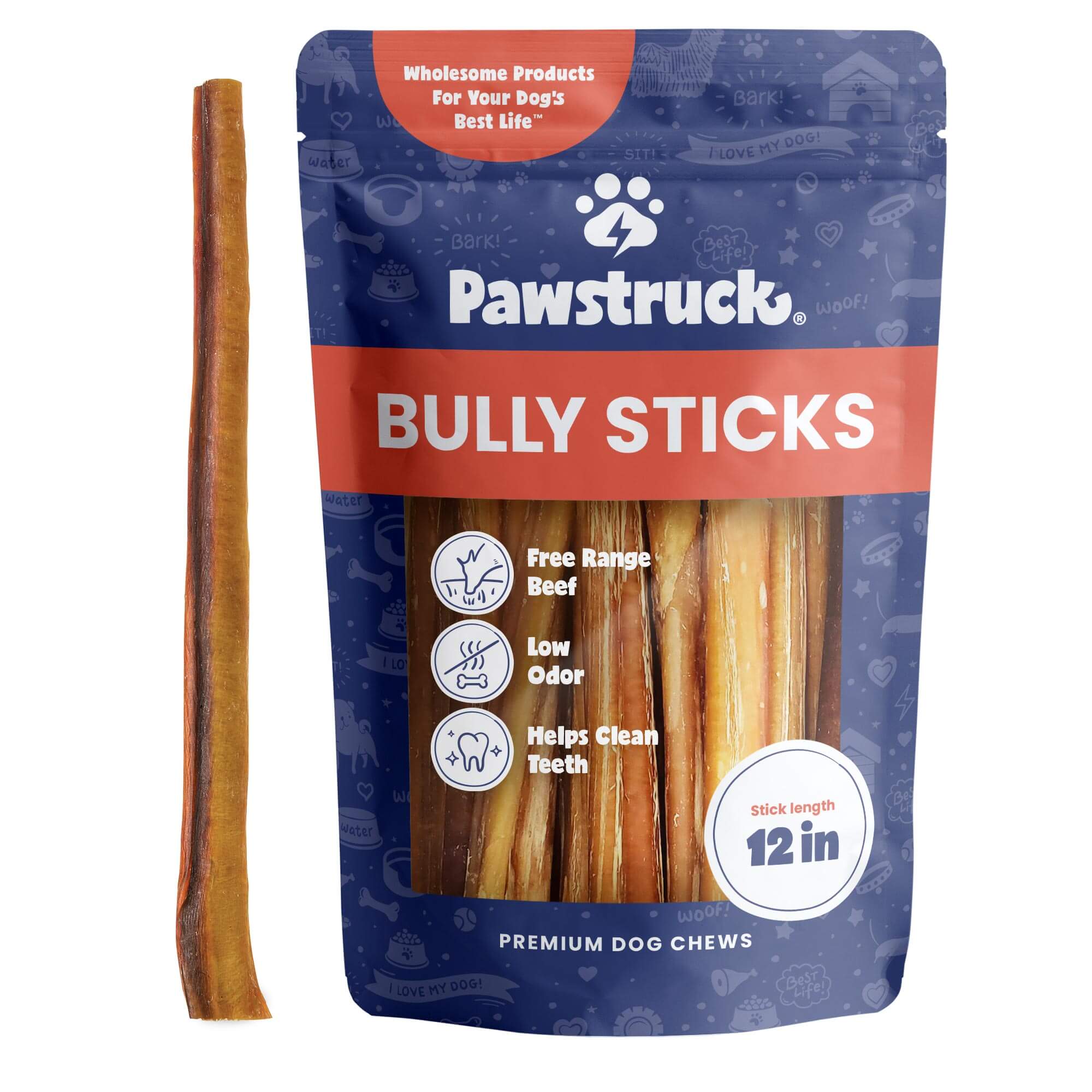 Straight Bully Sticks for Dogs