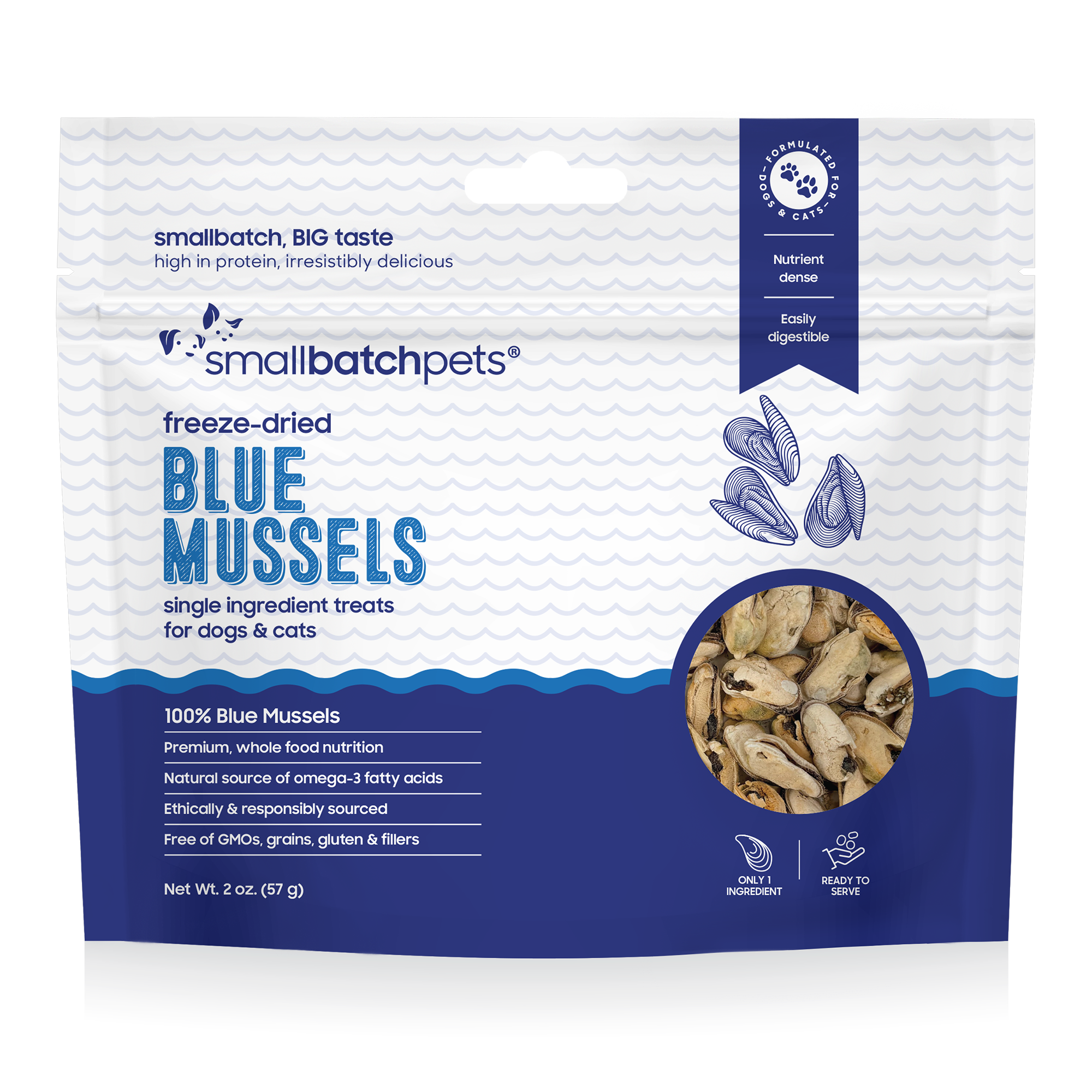 Freeze-Dried Blue Mussel Treats